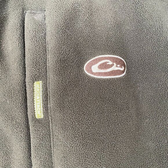 Drake Waterfowl Systems Mens Vest Size 2XL Fleece Full Zip Outdoors Green Mock - Picture 8 of 12